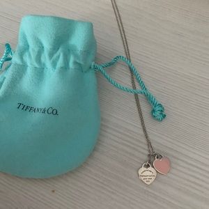 Tiffany & Co. Pink heart pendant necklace
